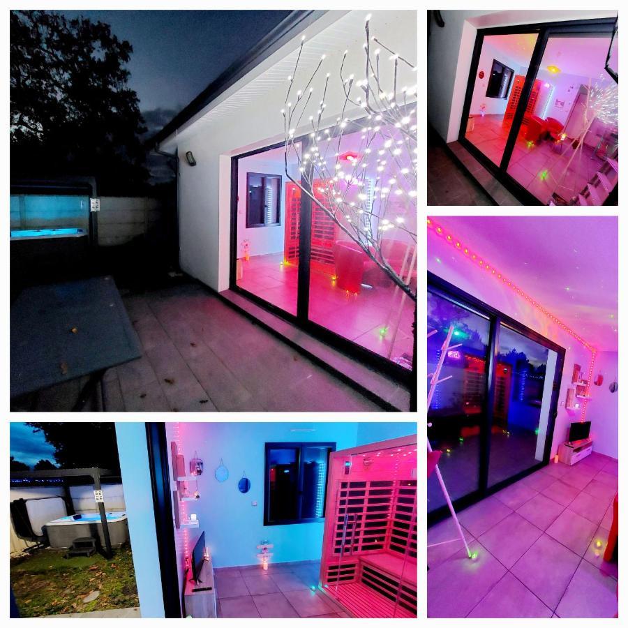 Un Sejour Romantique En Couple Avec Jacuzzi Prive Chromotherapie Jardin Maison Privee Ychoux Bagian luar foto